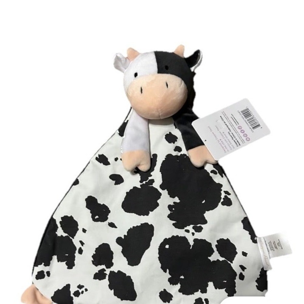 NWT Baby Cow Lovey Newborn Plush Snuggle Buddy Toy Security Blanket Copper Pearl